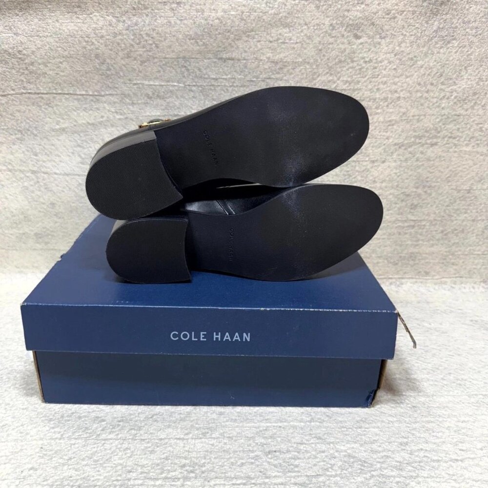 Cole Haan Womens $115 Leather Thayer Buckle Ankle Boots Black Size 8.5 B NEW - Picture 3 of 6
